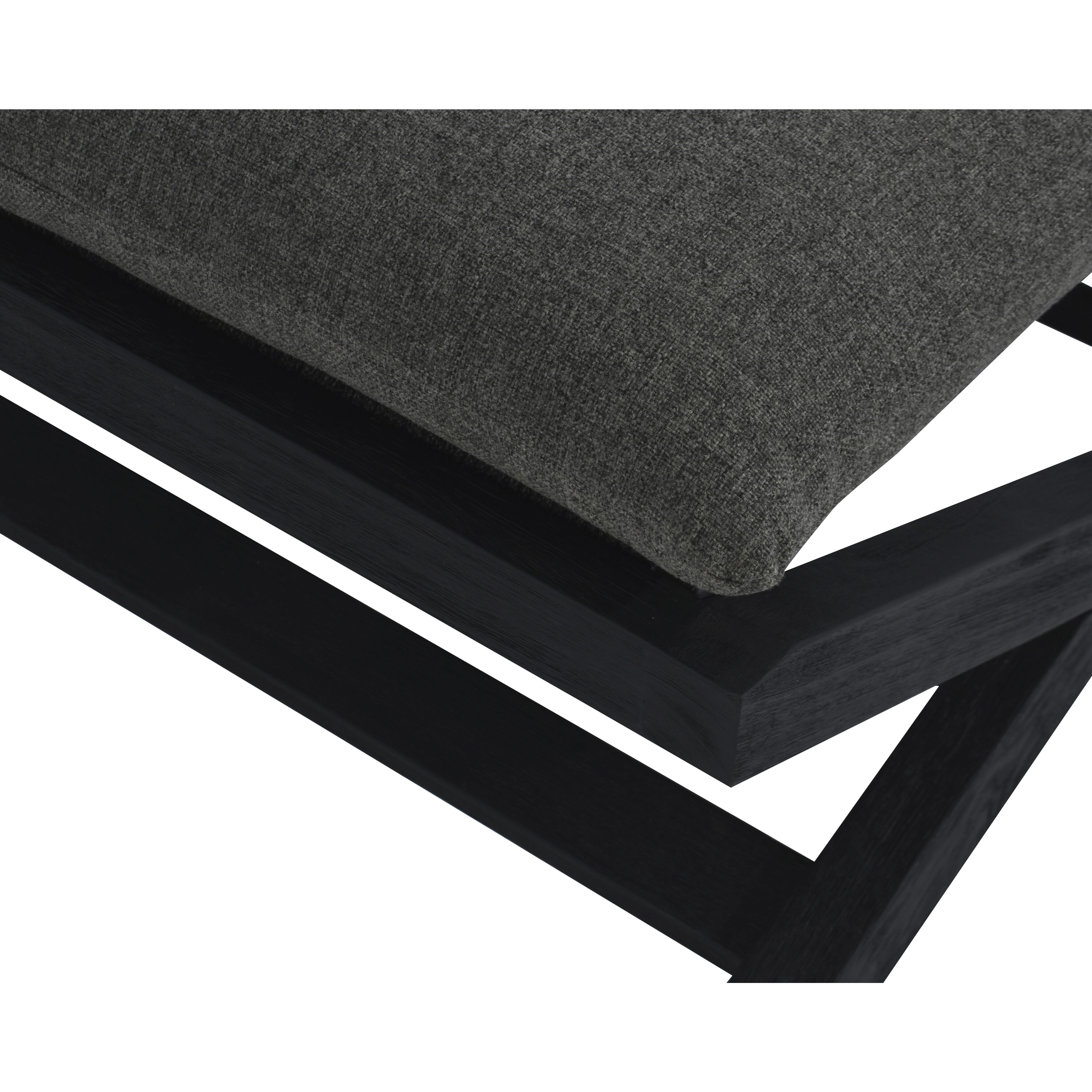 Bari 15.5 inch Charcoal / Gracebay Grey Outdoor Stool